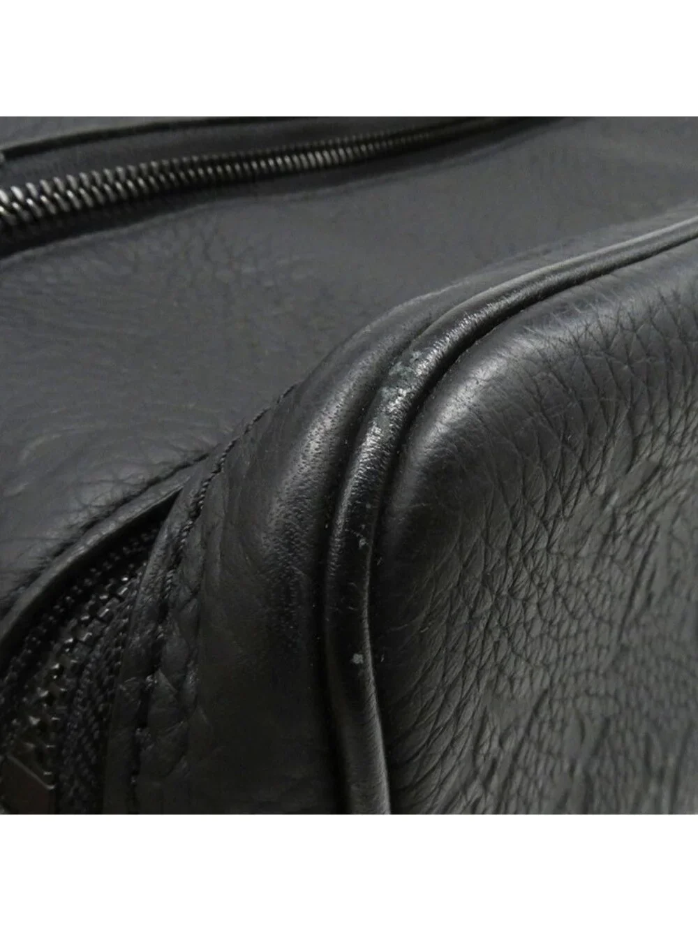 Louis Vuitton Clutch Monogram Taurillon Dopp Kit Pouch Handbag Black